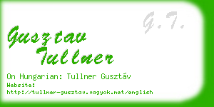 gusztav tullner business card